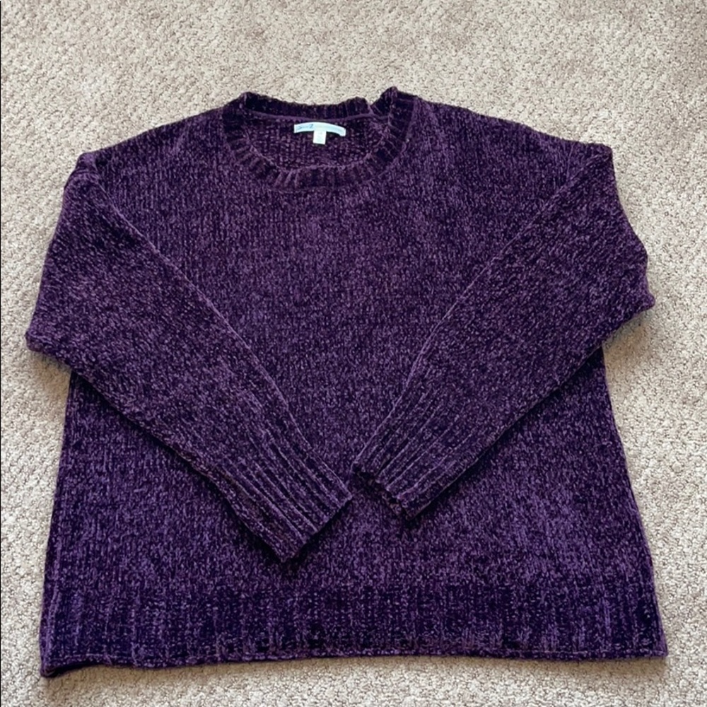Purple chenille sweater